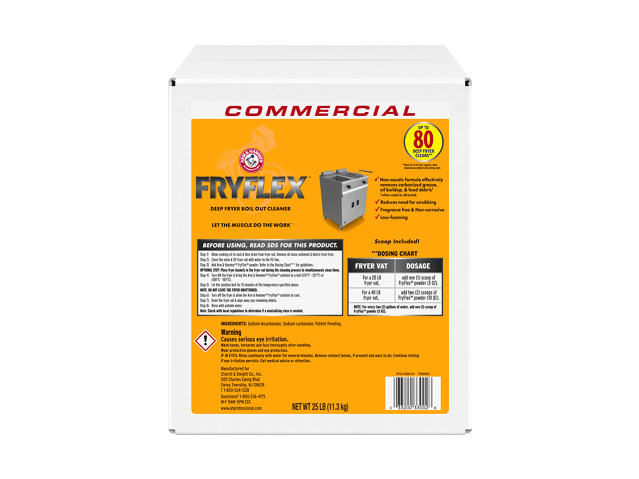 FRYFLEX™ Deep Fryer Boil Out Cleaner 25lb. Box