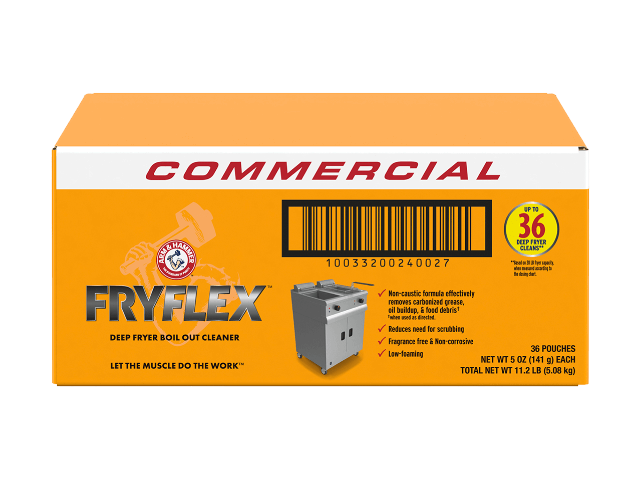 FRYFLEX™ Deep Fryer Boil Out Cleaner 36 ct. (5 oz.) Pre-measured Packets