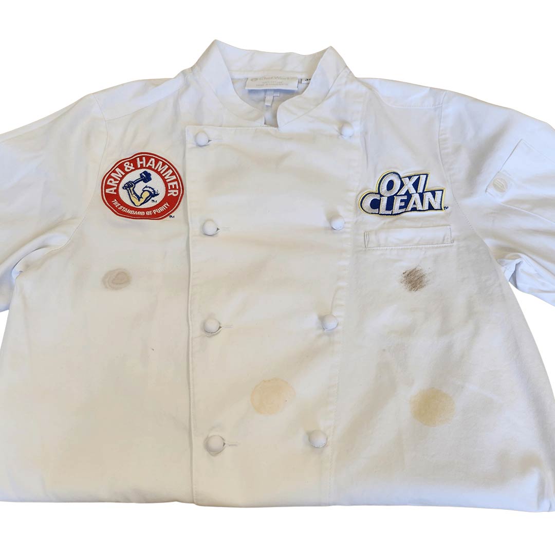 Madrid Coat using Detergent Only on various stains