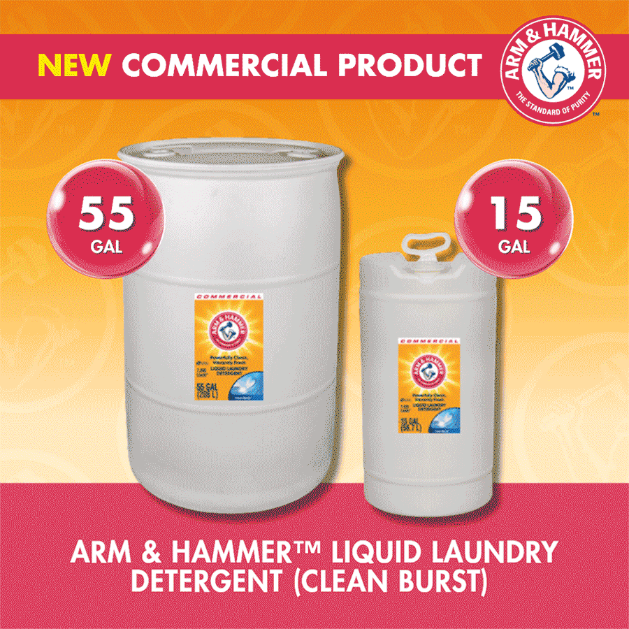 New 15 and 55 Gallon Bulk Detergents from ARM & HAMMER