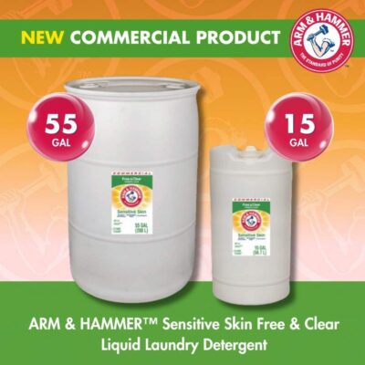 ARM & HAMMER™ Commercial & Professional Expands Laundry Portfolio with New 15 & 55 Gallon Bulk Detergents